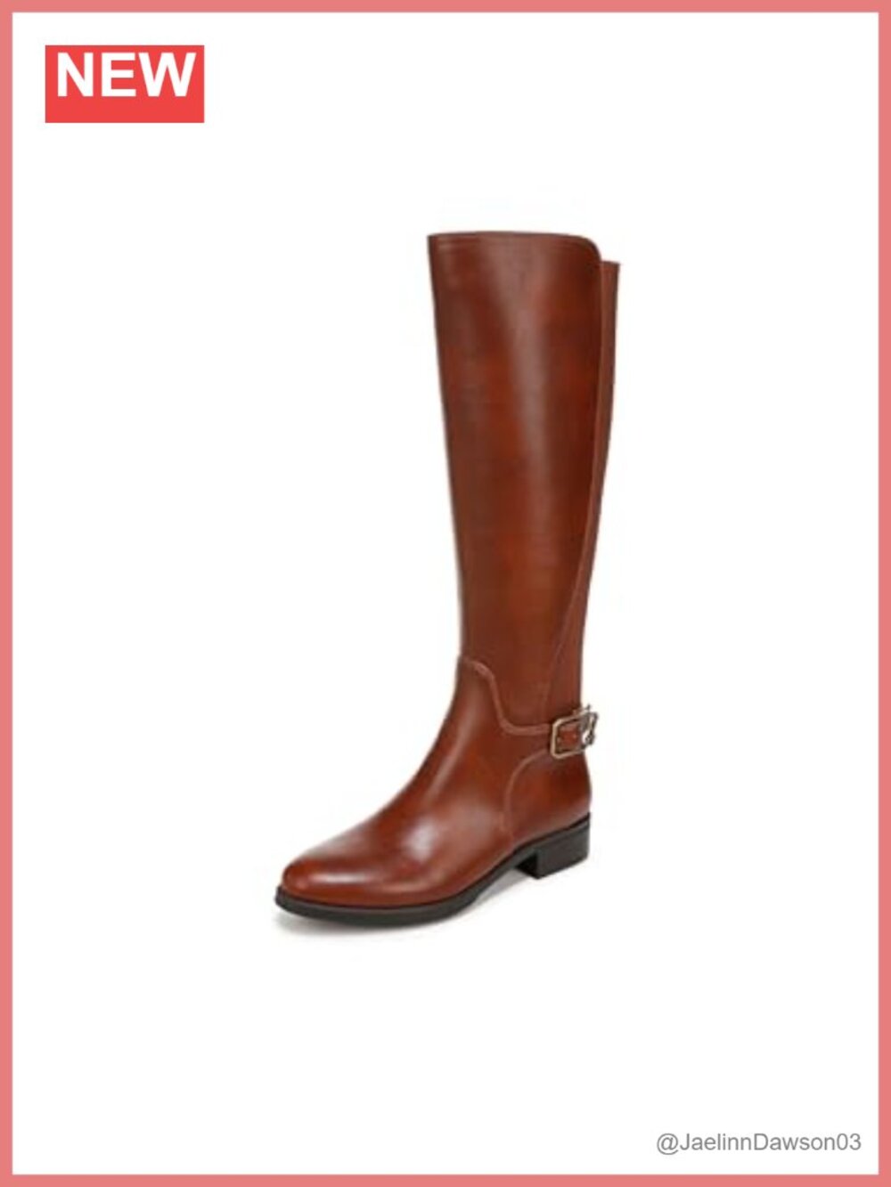 Over-the-Knee Equestrian Riding Boots with Block Heel & Zip Closure